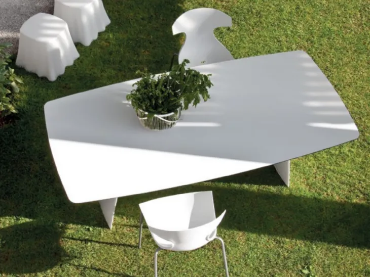 Tavolo moderno in laminato Stone di Domitalia